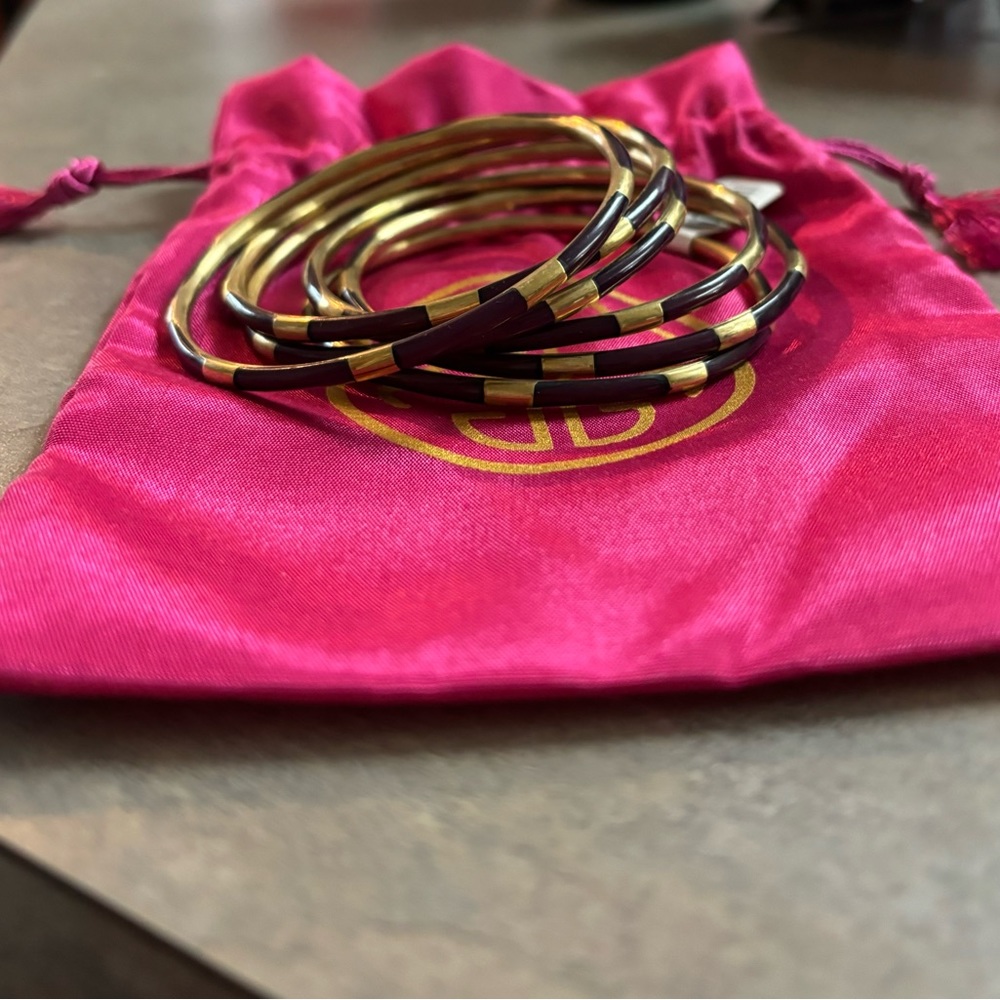 Budhagirl Amethyst Bangles -set of 6